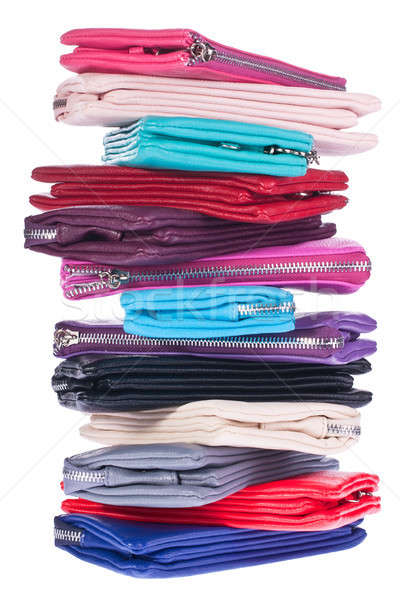 Mehrfarbig Tasche Kupplung Taschen liegen andere Stock foto © alekleks