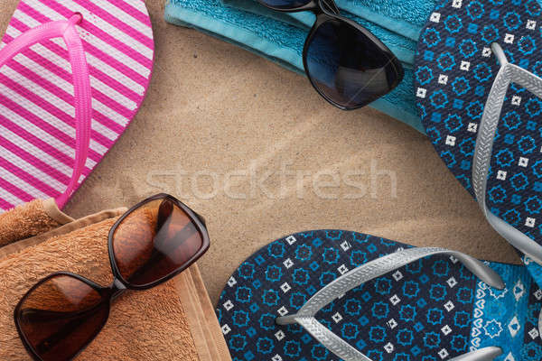 пляж песок место солнце дизайна Сток-фото © alekleks