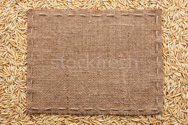 Classical frame on oats grain Stock photo © alekleks