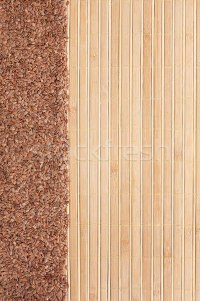 flax seed  on a bamboo mat Stock photo © alekleks