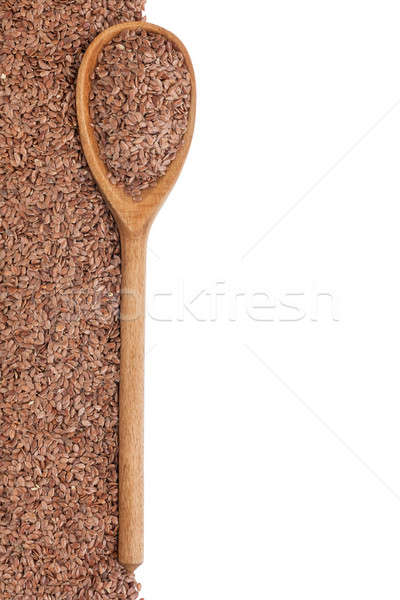 wooden spoon with flax seeds Stock photo © alekleks