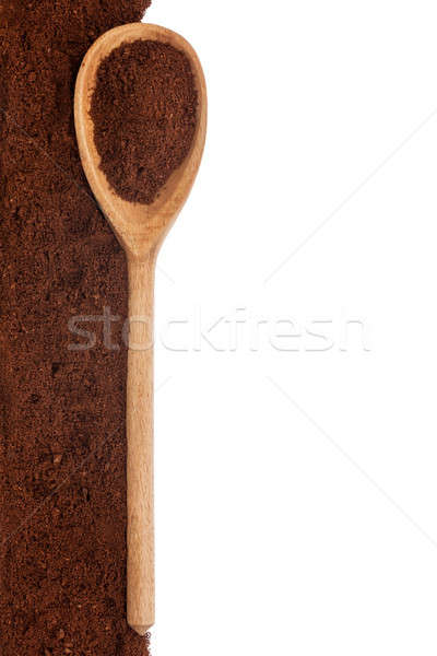 wooden spoon with milled coffee  Stock photo © alekleks
