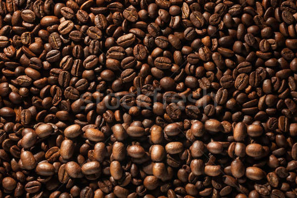 The word coffee laid out on the background from coffee beans Stock photo © alekleks