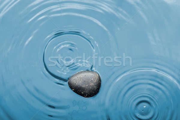 Fekete kő víz eső konzerv természet Stock fotó © alekleks