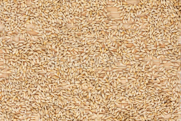 Background of barley  lying on a bamboo mat Stock photo © alekleks