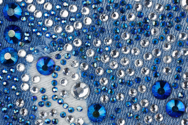 Farmer kék ezüst textúra divat háttér Stock fotó © alekleks