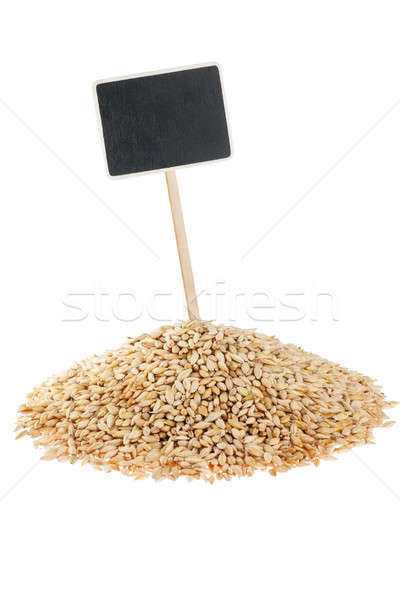Heap of barley  with a pointer for your text Stock photo © alekleks