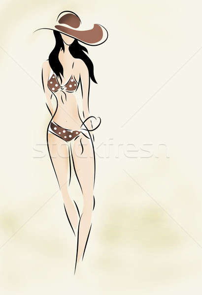 Illustration of a Woman  Stock photo © Aleksa_D