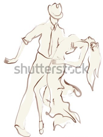  Ballerina. Ballet Dancer Drawing Stock photo © Aleksa_D