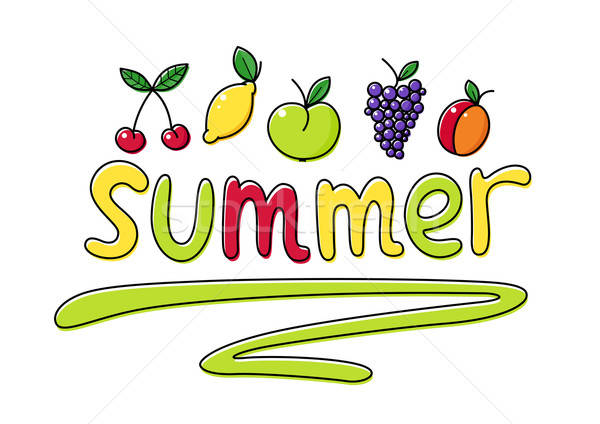 Stock photo: Summer fruits