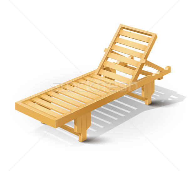 wooden beach bed Stock photo © Aleksangel