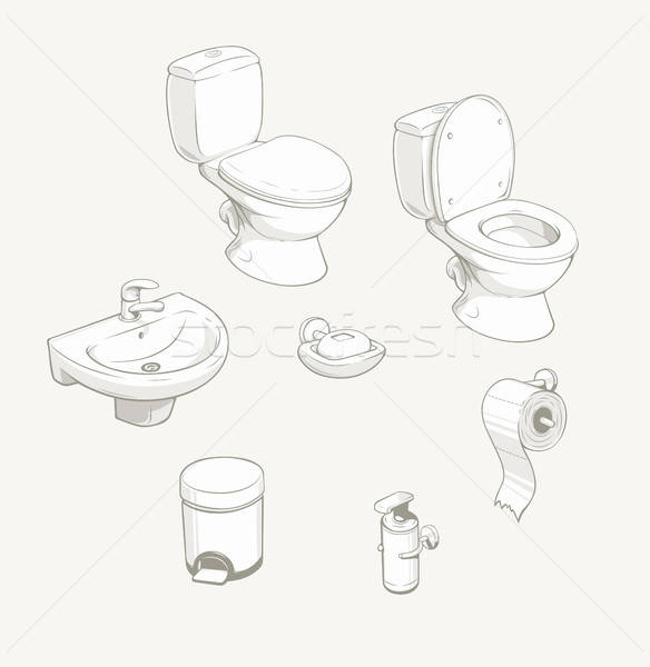 Bathroom and toilet equipment and accessories. Stock photo © Aleksangel