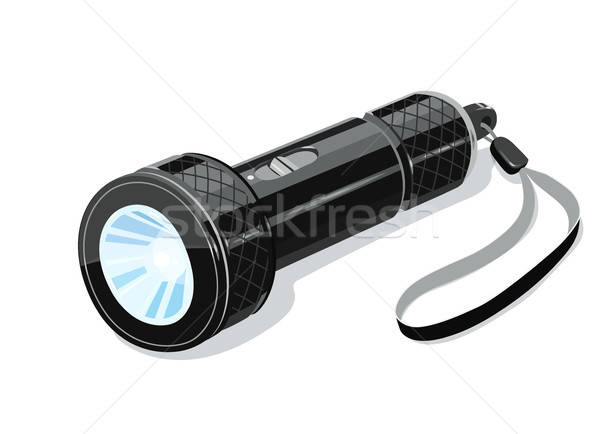 Pocket metallic touristic flashlight. Stock photo © Aleksangel