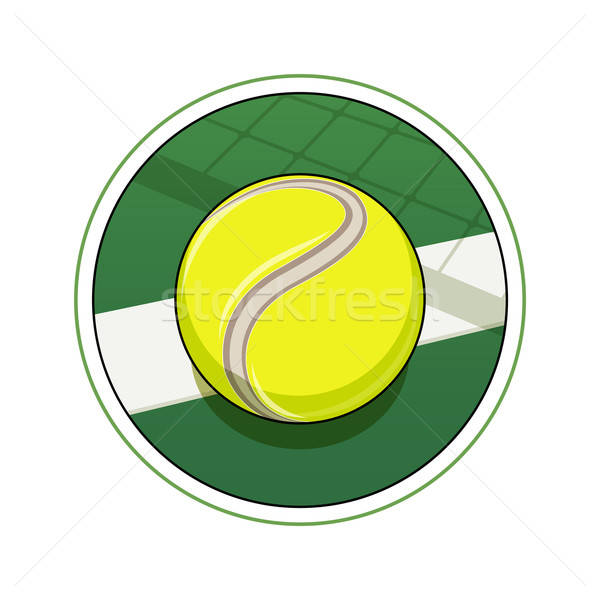 Palla da tennis eps10 isolato bianco sfondo sport Foto d'archivio © Aleksangel