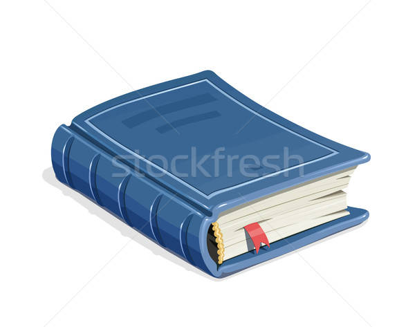 Kék klasszikus könyv könyvjelző oktatás irodalom Stock fotó © Aleksangel