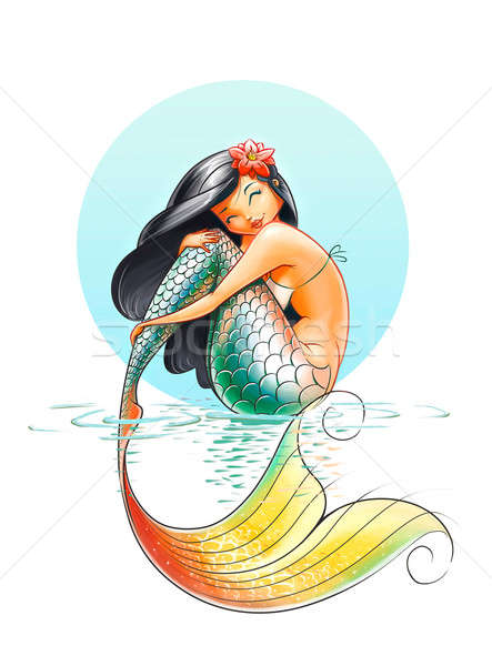 mermaid fairy-tale character Stock photo © Aleksangel