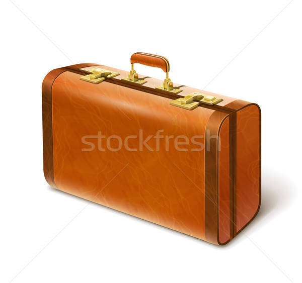 big leather suitcase Stock photo © Aleksangel