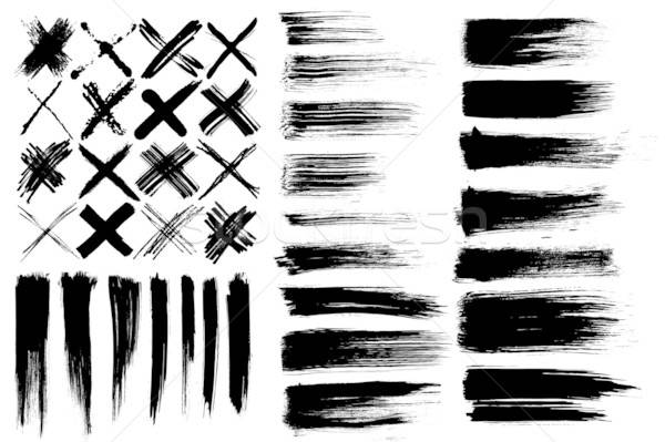 Cross texture nero inchiostro bianco disegno Foto d'archivio © alekup