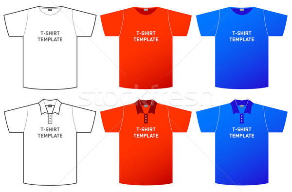 t-shirt template Stock photo © alekup