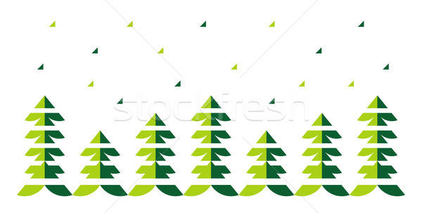 christmas trees Stock photo © alekup