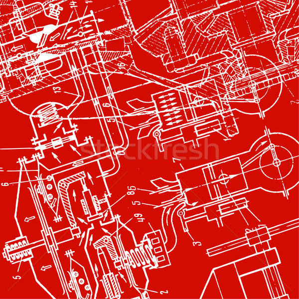 Técnico desenho papel textura construção caneta Foto stock © alekup