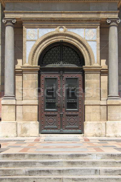 Renaissance door at St. Stephen Basilica Stock photo © alessandro0770