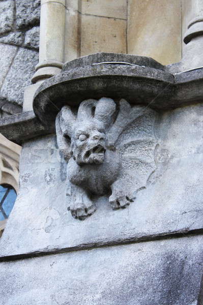 Medieval basrelief with gargoyle in Dublin Stock photo © alessandro0770