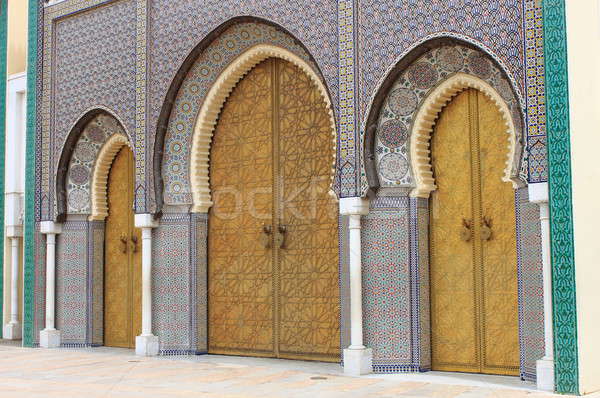 Royal Palace in Fes Stock photo © alessandro0770