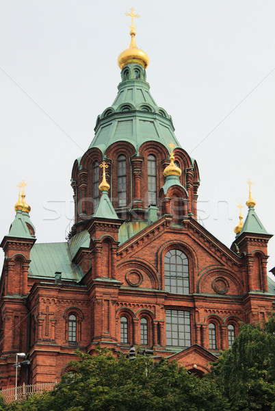 Ortodoks katedral Helsinki Finlandiya Bina yaz Stok fotoğraf © alessandro0770