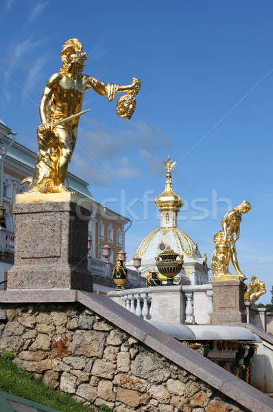 Grand cascade fountains at Peterhof Palace Stock photo © alessandro0770