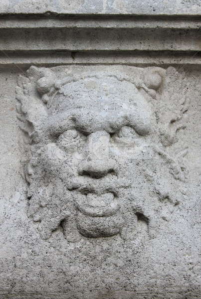 Máscara detallado vista hombre viaje piedra Foto stock © alessandro0770