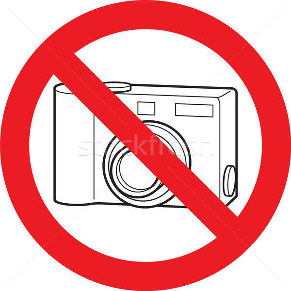 Geen foto camera teken toegestaan veiligheid Stockfoto © alessandro0770