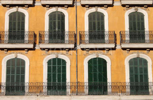 Arched windows with balcony Stock photo © alessandro0770
