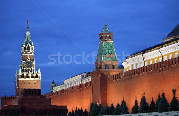 Vörös tér Moszkva éjszaka Kreml nyár utazás Stock fotó © alessandro0770