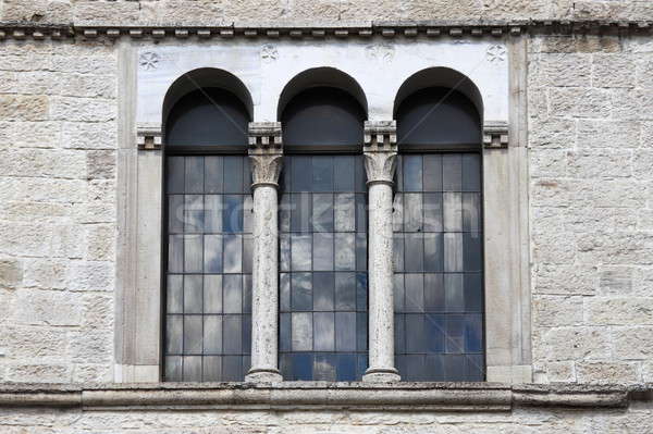 Medieval janela parede quadro arquitetura vintage Foto stock © alessandro0770