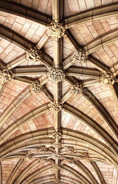 Sufit szczegółowy widoku kościoła Londyn budynku Zdjęcia stock © alessandro0770
