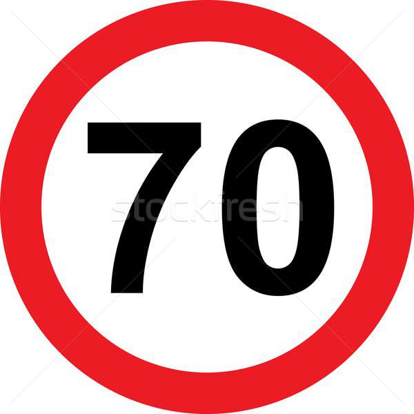 70 speed limitation road sign Stock photo © alessandro0770