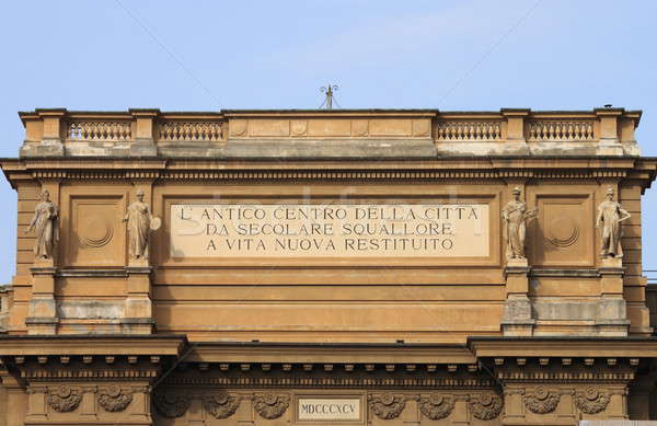 Köztársaság tér Florence ív Olaszország művészet Stock fotó © alessandro0770