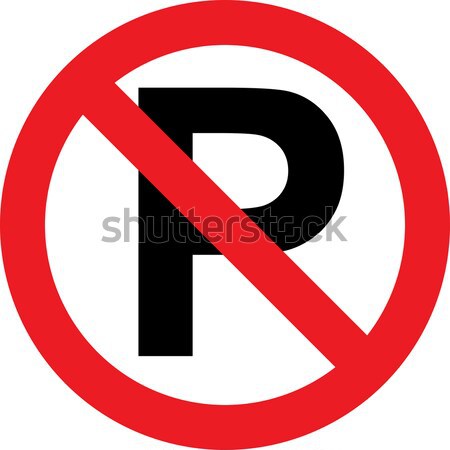 Stock photo: No parking sign