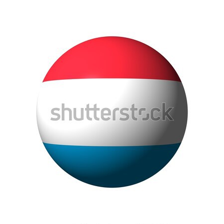 Stockfoto: Bol · vlag · Luxemburg · natie · Blauw · bal