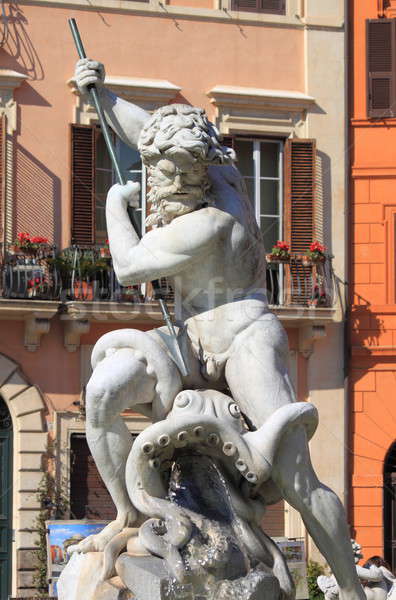 Neptune fountain in Navona Square Stock photo © alessandro0770