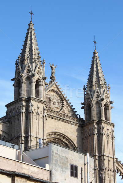 Mallorca catedral gótico España cielo mar Foto stock © alessandro0770