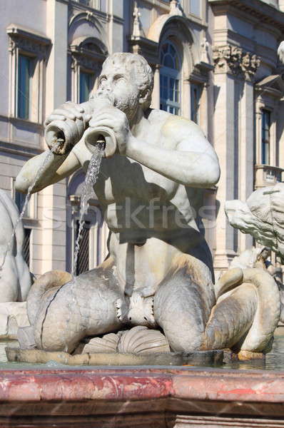 Moor fountain in Navona Square Stock photo © alessandro0770