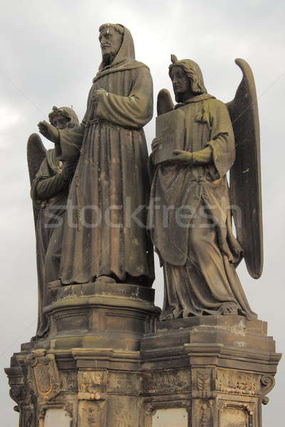 Statue of St. Francis Seraphic in Prague Stock photo © alessandro0770