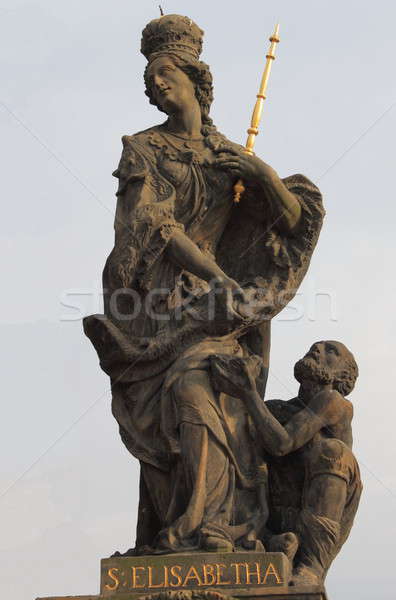 Statue of St. Elisabeth in Prague Stock photo © alessandro0770
