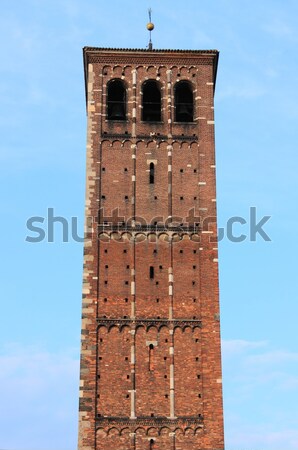 Romanic tower of Saint Ambrogio cathedral Stock photo © alessandro0770
