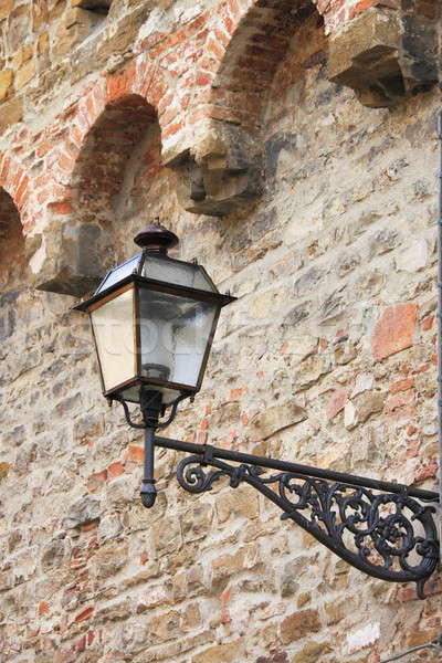 商业照片:老· 路灯 · 中世纪 · 质地 ·墙·家 / old medieval