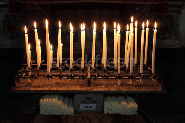 Burning candles Stock photo © alessandro0770