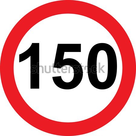 150 speed limitation road sign Stock photo © alessandro0770