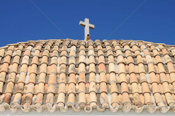 Telhado igreja cidade Espanha céu cidade Foto stock © alessandro0770